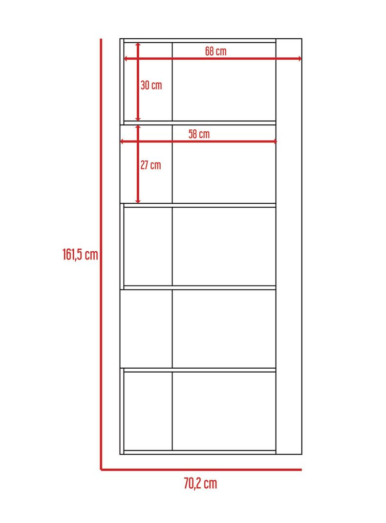 Combo Living Beijing Wengué Rack Extensible TV 40'' + Biblioteca Cubo + Arrimo-4