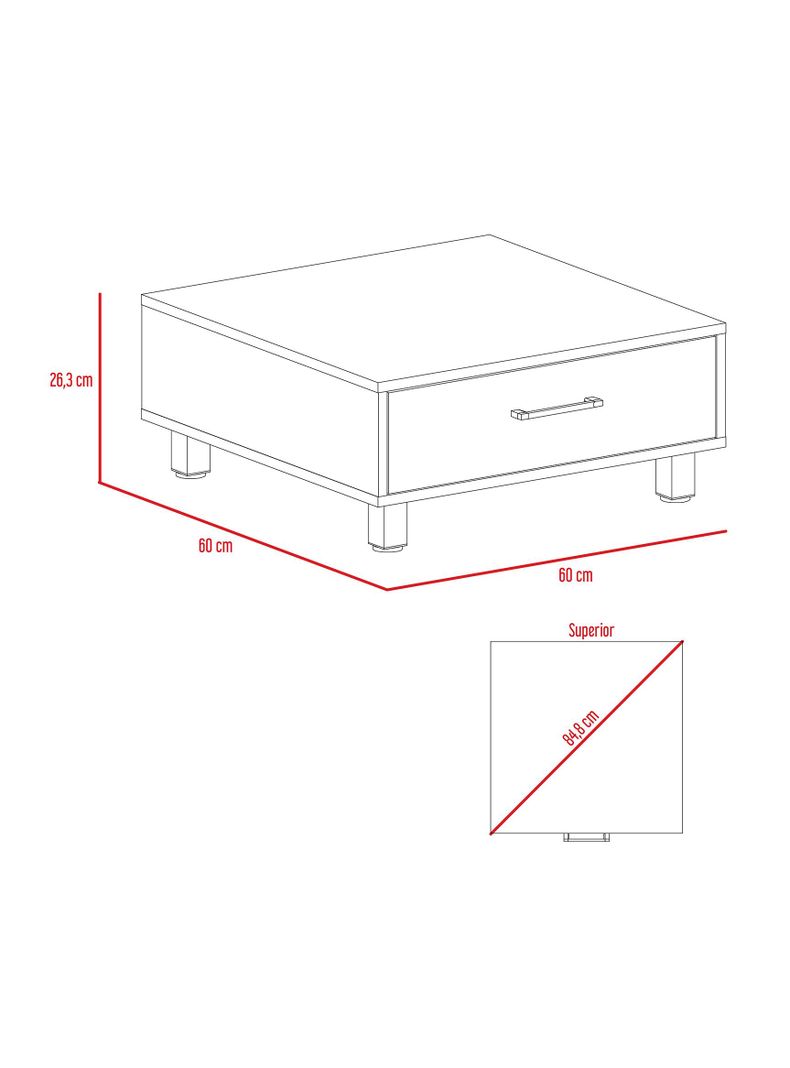 Combo TuHome Living Beijing Wengué Rack Extensible TV 40'' + Mesa de Centro TuHome-3
