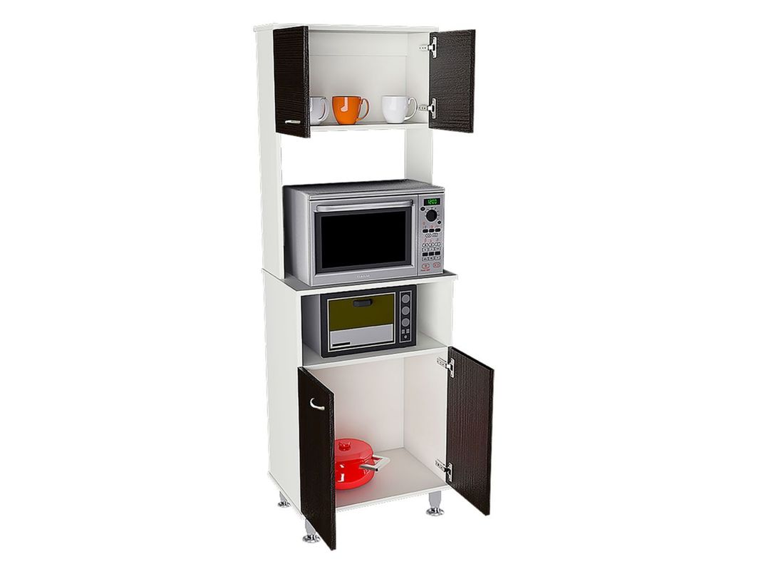 Mueble TuHome de Cocina Microondas Kitchen Wengué 4P TuHome-2