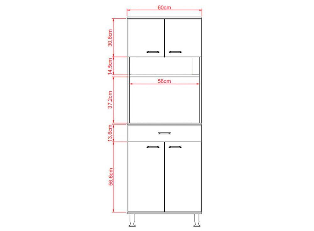 Mueble de Cocina Microondas Kitchen 4P TuHome-4