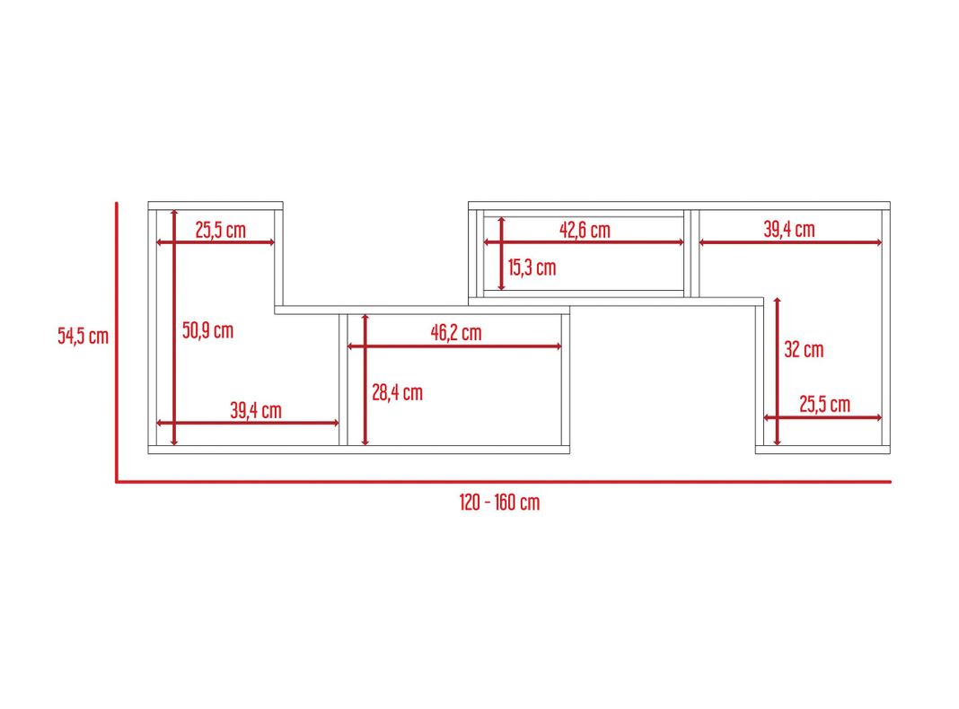 Combo Living Beijing Rovere Bar Kava + Rack Extensible TV 60''-4