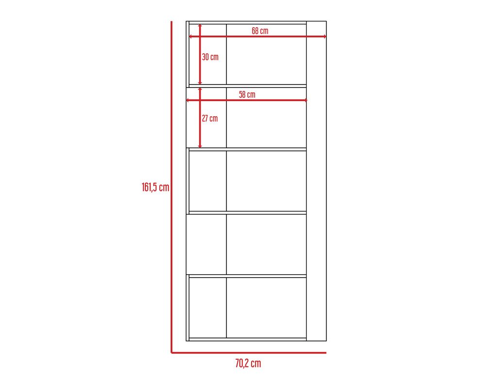 Combo TuHome Living Beijing Rovere Rack Extensible TV 40'' + Biblioteca Cubo TuHome-4