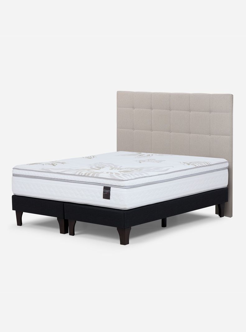 Cama Europea Art 4 King + Respaldo Issey-0