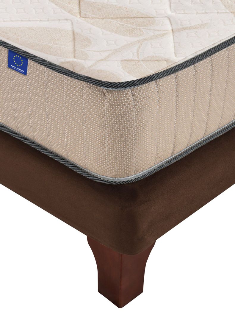 Cama Europea Dual Sensity 2 Plazas Box Base Normal-3