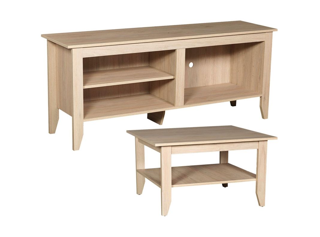 Combo Living Essential Rack TV 50'' + Mesa de Centro Attimo-1