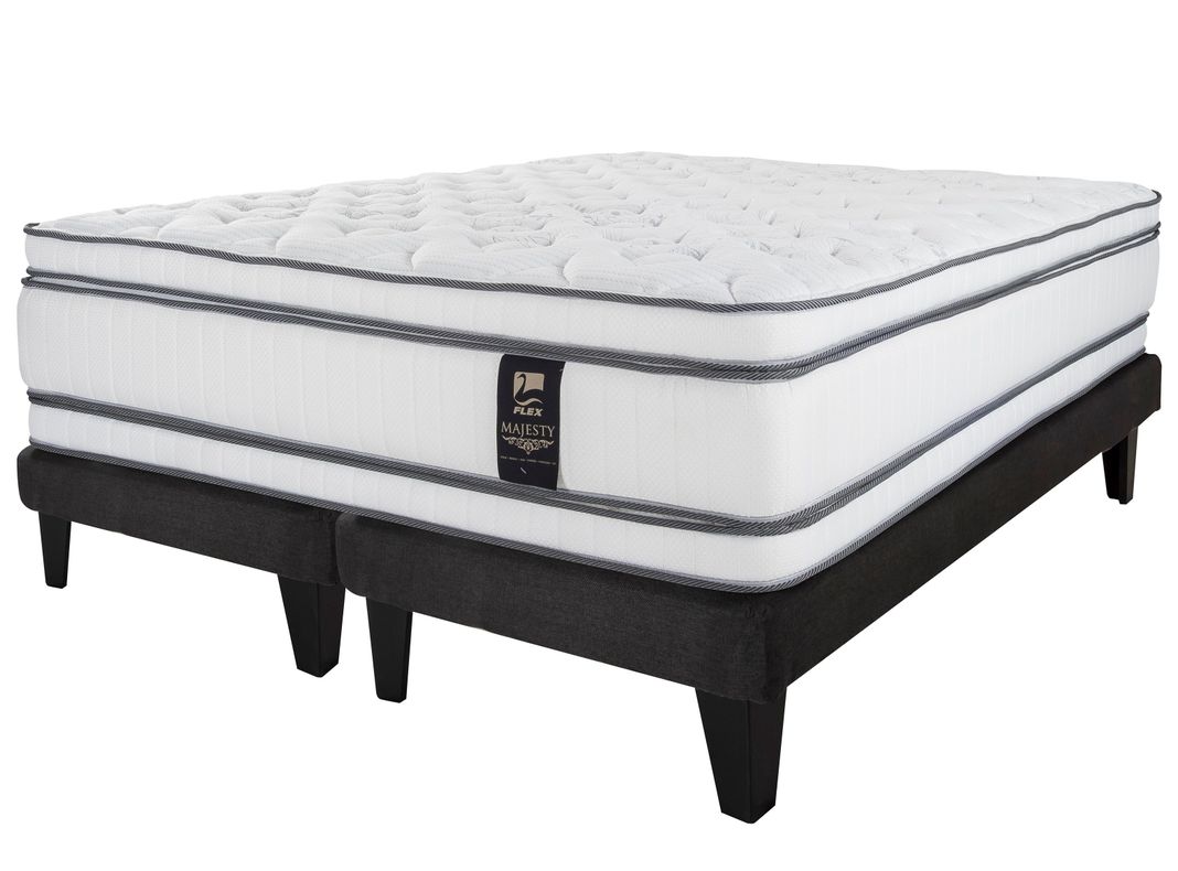 Cama Europea Majesty King Base Dividida Grafito-0