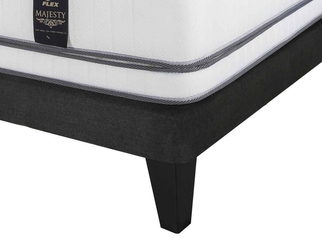 Cama Europea Majesty King Base Dividida Grafito-3
