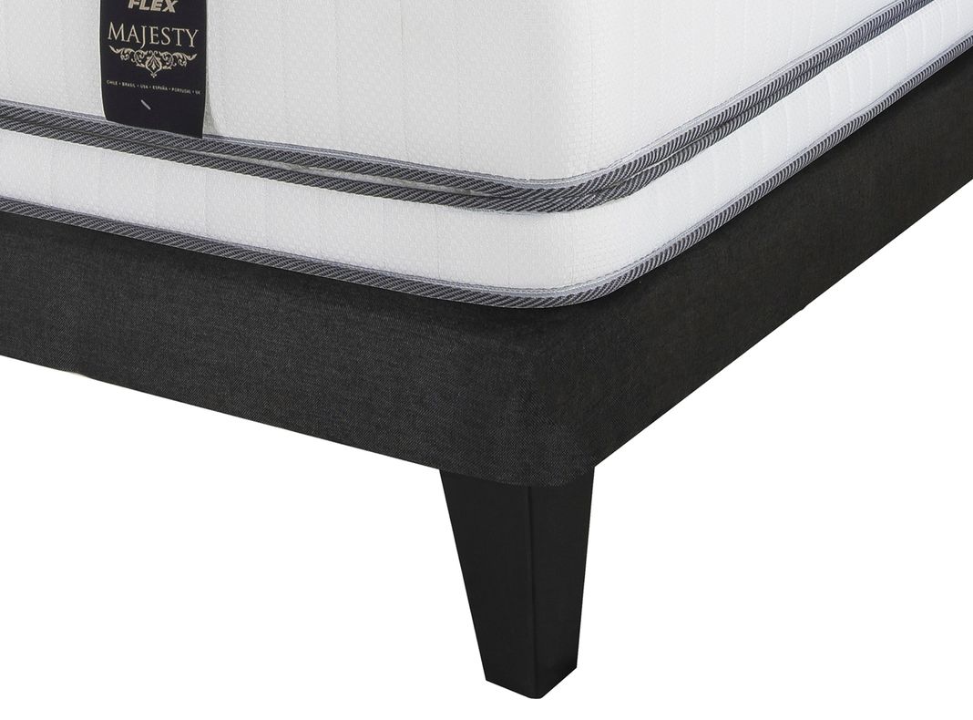 Cama Europea Majesty Súper King Base Dividida Grafito-3