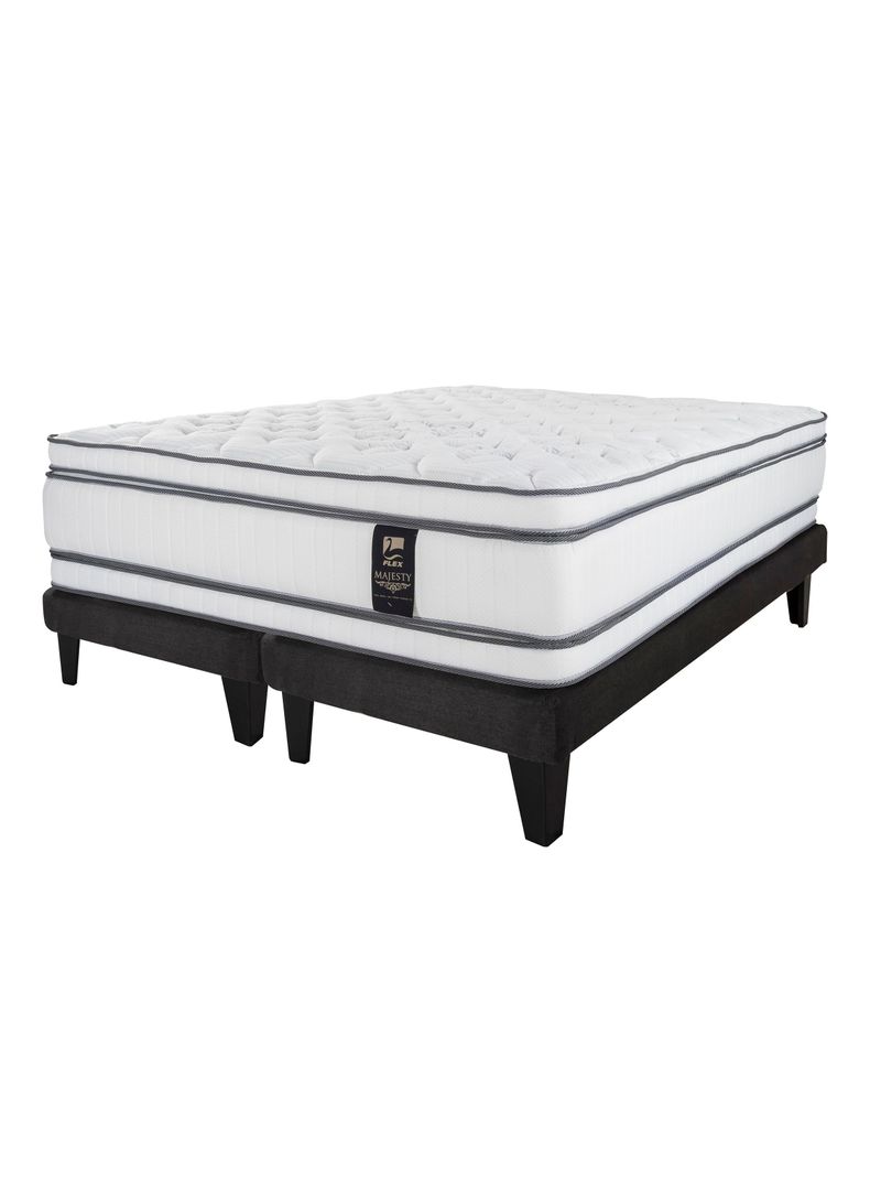 Cama Europea Majesty Súper King Base Dividida Grafito-0
