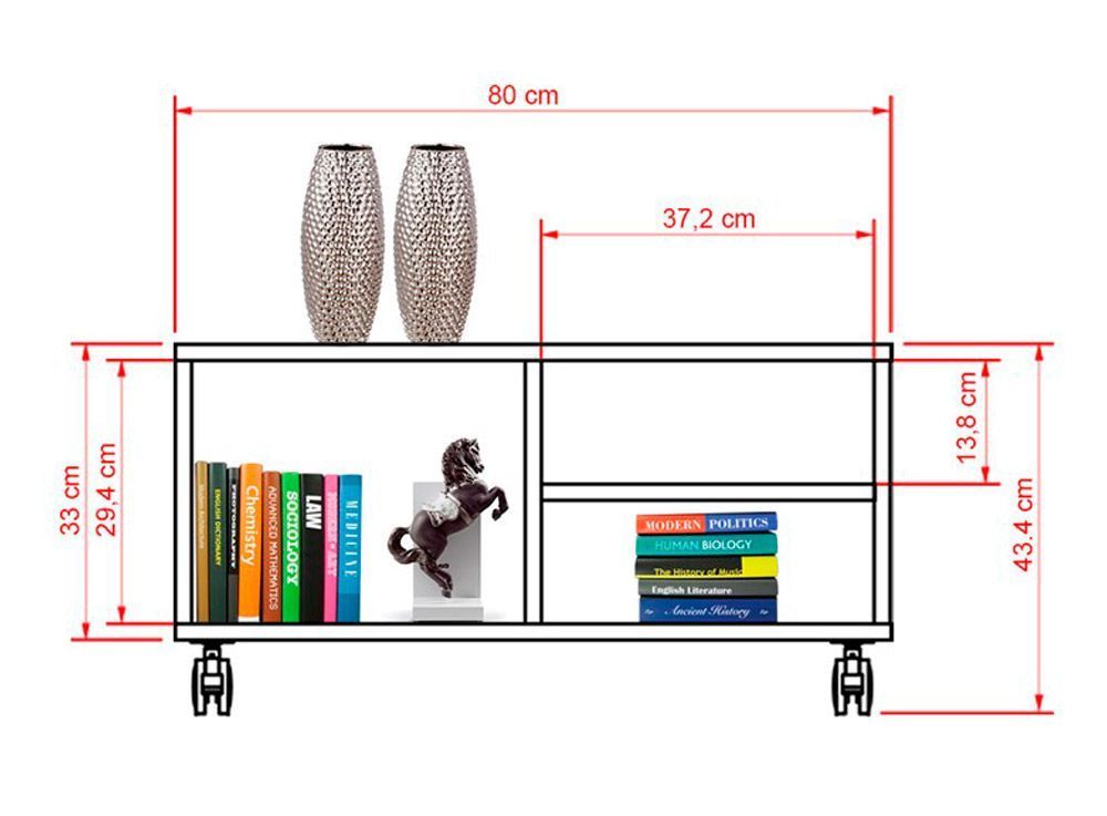 Combo de Living Classic Rack TV 58'' + Mesa de Centro Attimo-3