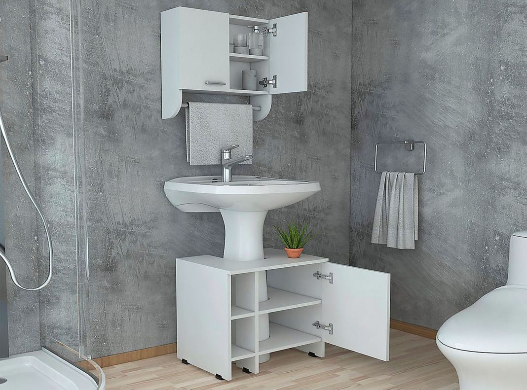 Combos Baño Big Bath Botiquín Mural + Optimizador Lavamanos 47-A-2