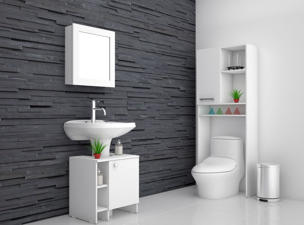 Combos Baño Big Bath Botiquín Espejo + Optimizador Lavamanos 47-A + Armario Optimizador-3