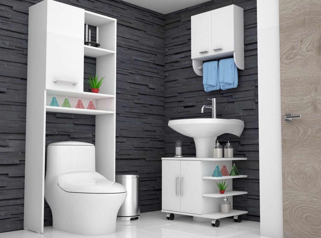 Combos Baño Big Bath Botiquín Mural + Optimizador Lavamanos 2 puertas + Armario Optimizador-3