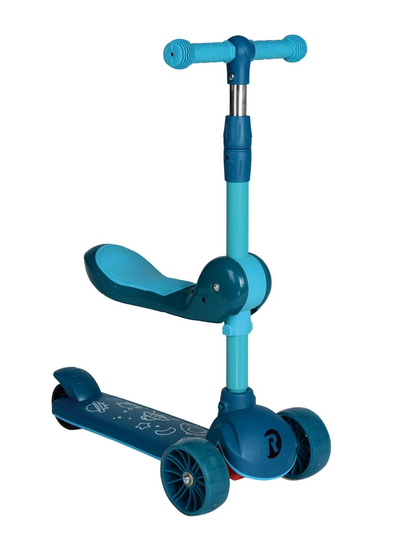 Triscooter Asiento Montable Azul-0