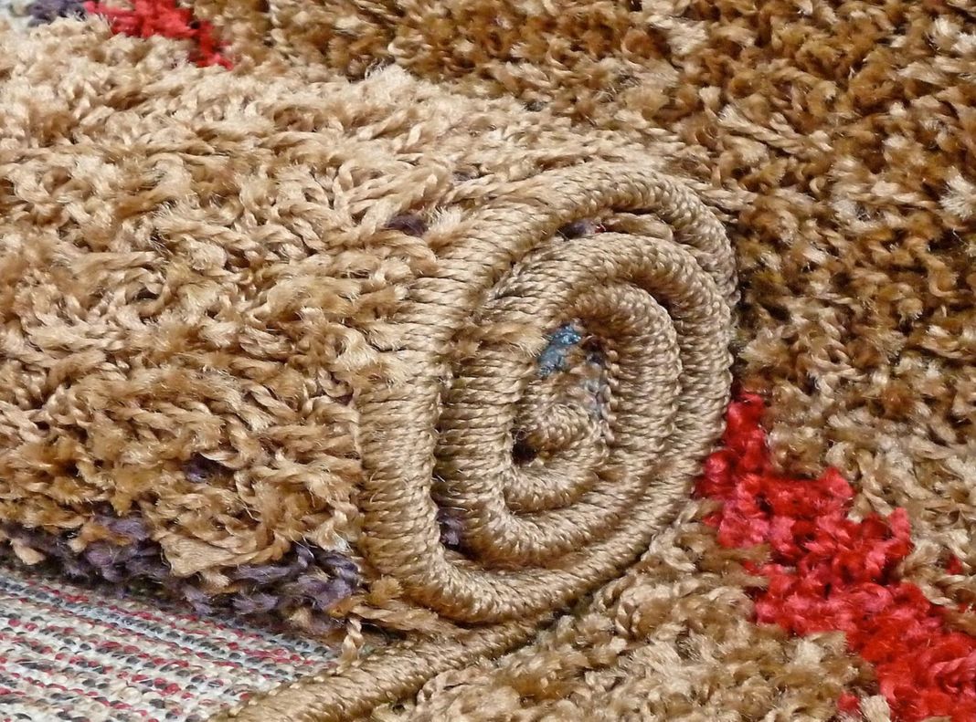 Alfombra Shaggy D7 150 x 200 cm Caramelo-1