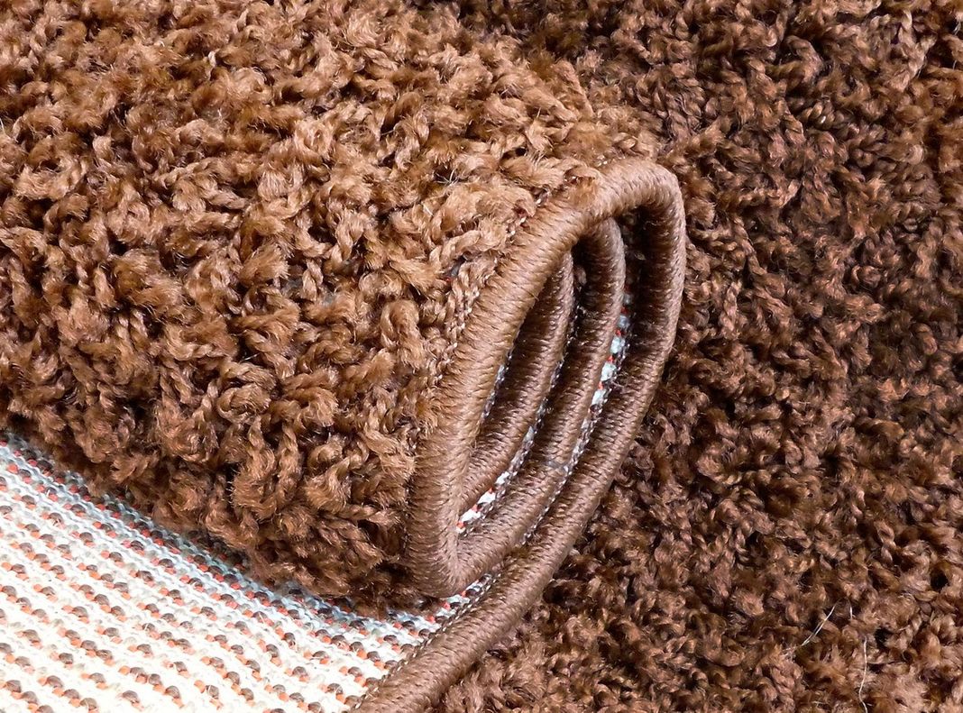 Alfombra Shaggy Lisa 133 x 180 cm Chocolate Valencia-1