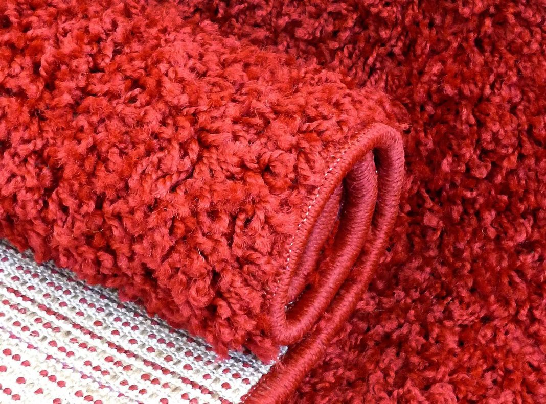 Alfombra Shaggy Lisa 133 x 180 cm Rojo Valencia-1
