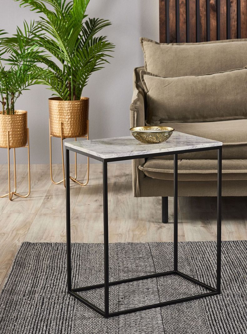 Mesa Lateral Moore Mármol 50x32 cm-0