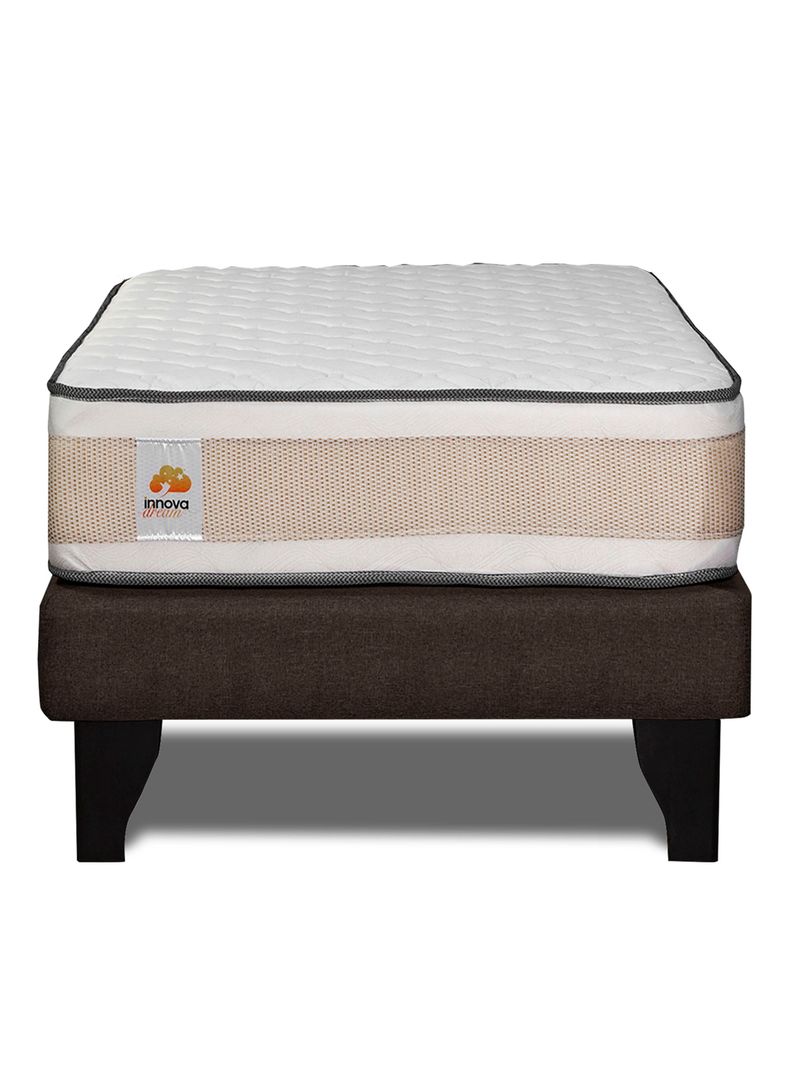 Cama Europea Premium 1 Plaza Chocolate-2