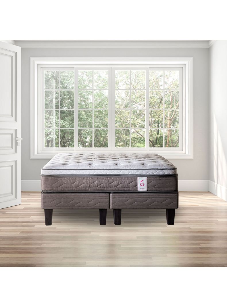 Cama New Style 6 2 Plazas long Base Dividida Charles-4