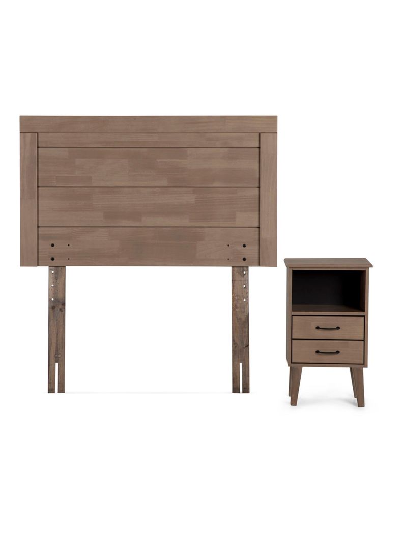 Cama Europea 1.5 Plazas Art 4 + Set Sicilia-1