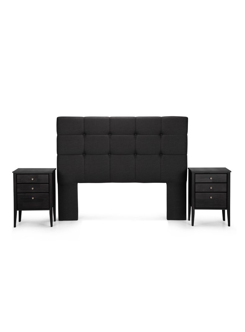 Cama Europea Nest 2 Plazas Base Dividida Issey Grafito-1