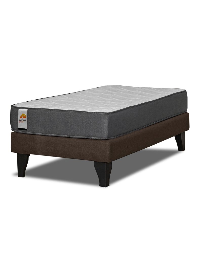 Cama Europea Silver 1 Plaza Chocolate-0
