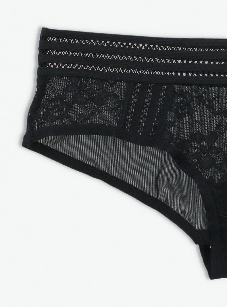 Calzón Bikini Pretina Encaje-6