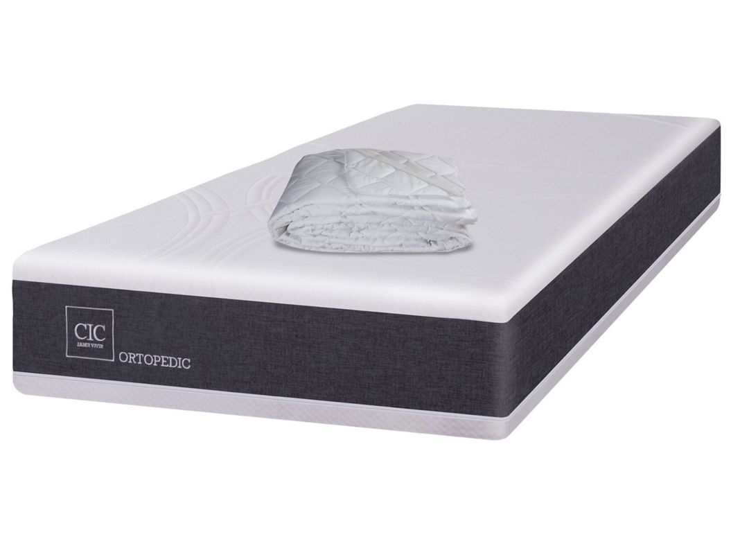 Colchón New Ortopedic 1.5 Plazas Long + Cubre Colchón