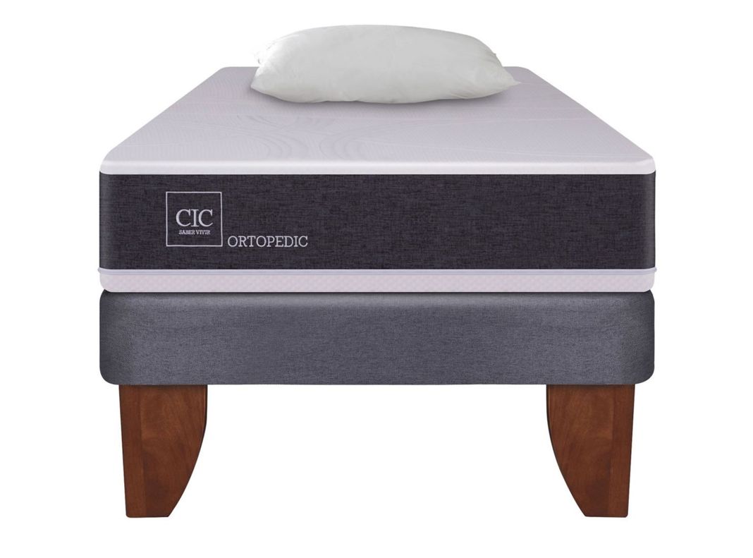 Cama Europea New Ortopedic 1 Plaza + Almohada-1