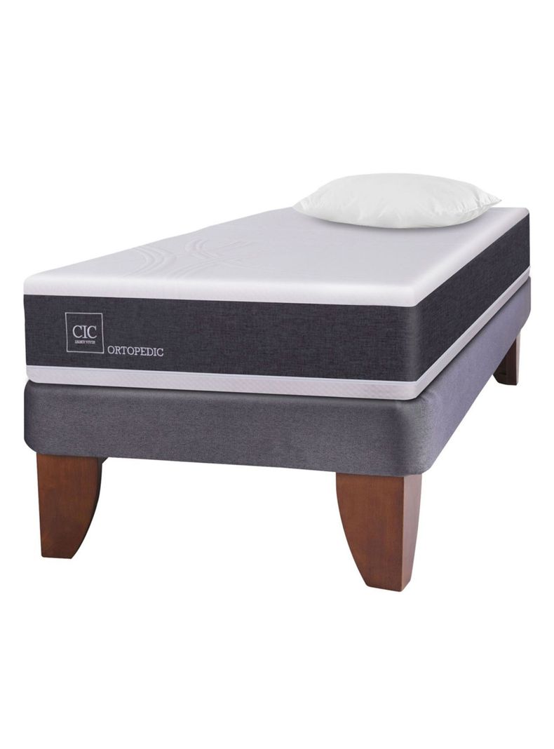 Cama Europea New Ortopedic 1 Plaza + Almohada-0