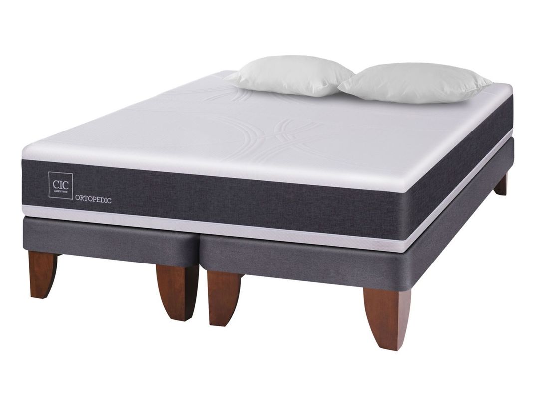 Cama Europea New Ortopedic King + Almohadas-0