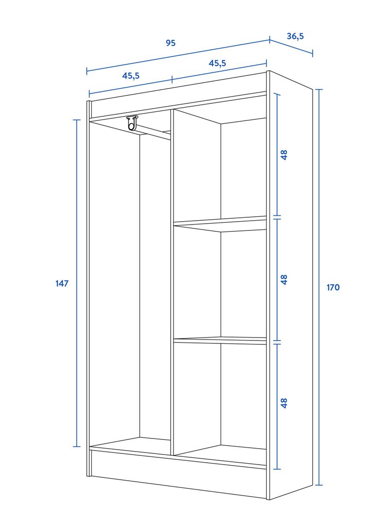 Clóset Bagua 4 Puertas Cerezo-1