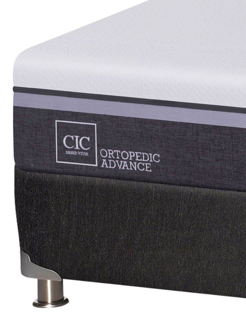 Box Spring Ortopedic Advance 2 Plazas Base Normal + Set Muebles Ares-2