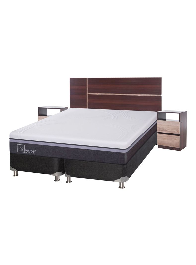 Box Spring Ortopedic Advance King + Set Muebles Enio-0