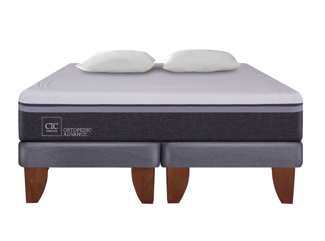 Cama Europea Ortopedic Advance King + 2 Almohadas-1