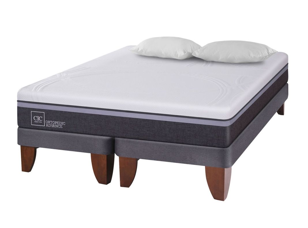 Cama Europea Ortopedic Advance King + 2 Almohadas-0