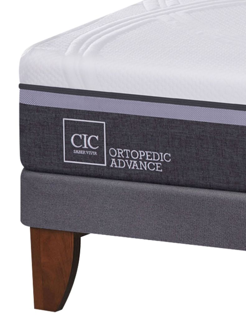 Cama Europea Ortopedic Advance 2 Plazas Base Dividida + Set Muebles Milán-2