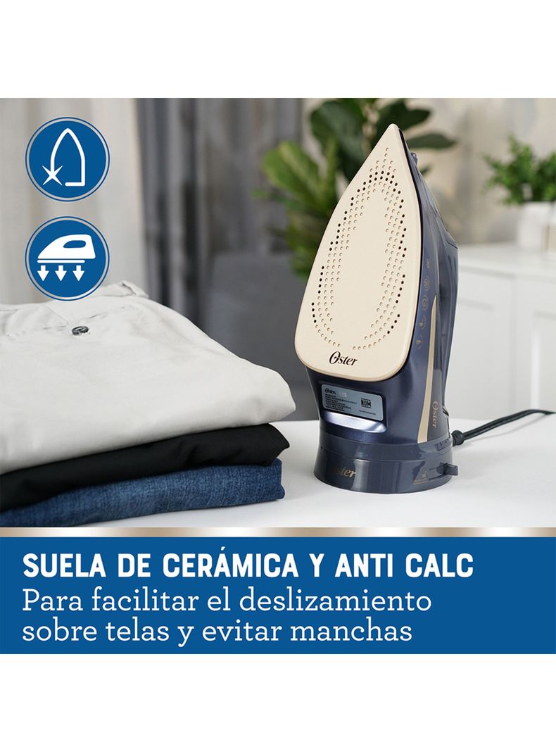Plancha a Vapor Inalámbrica 2 en 1 Cerámica GCSTCC5000 Azul-7