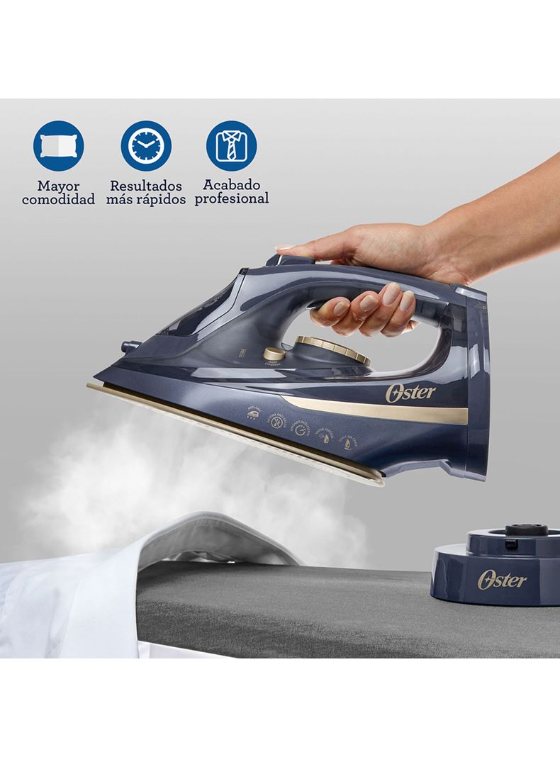 Plancha a Vapor Inalámbrica 2 en 1 Cerámica GCSTCC5000 Azul-4