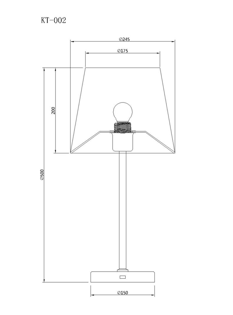 Lámpara Sobremesa USB Negro-1
