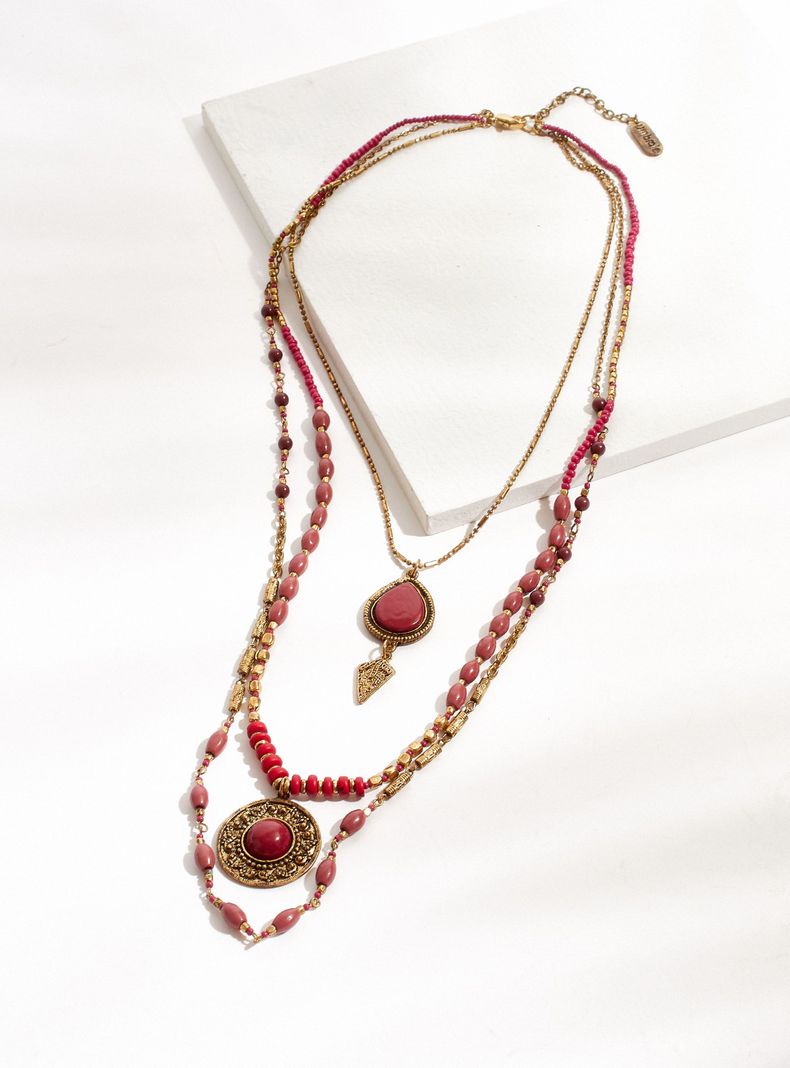 Collar Metal y Piedras
