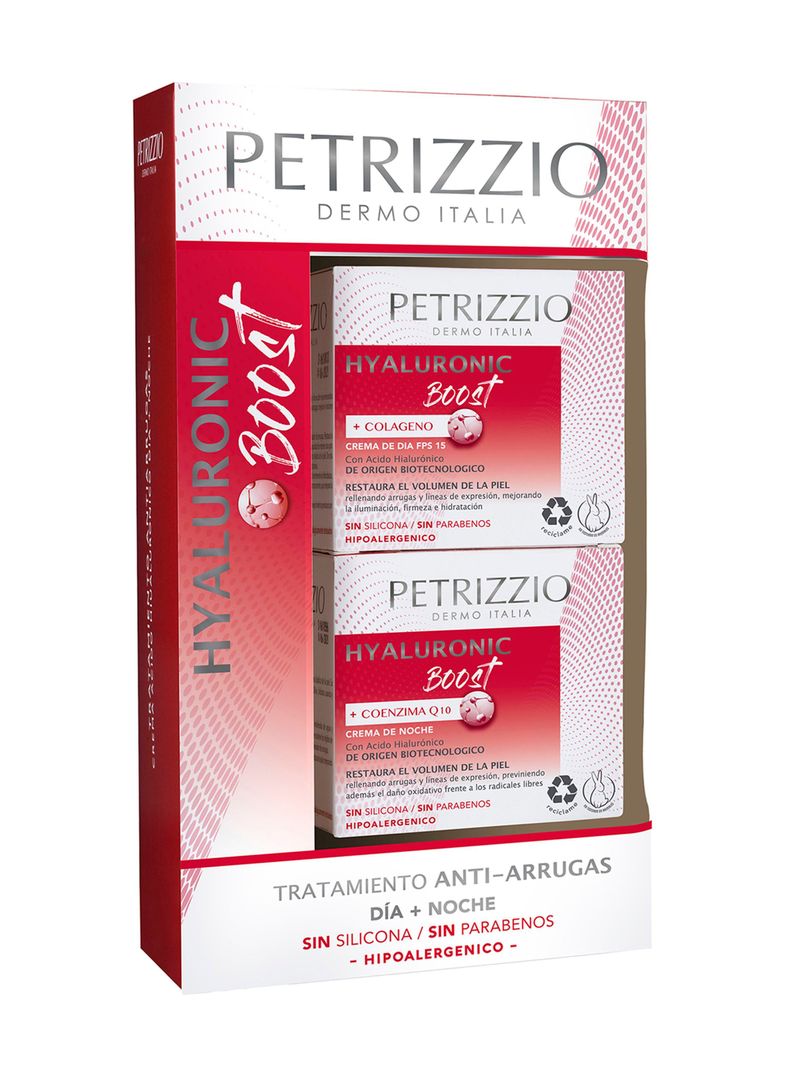 Set Tratamiento Facial Hyaluronic Boost Crema Día 50 g + Crema Noche 50 g Petrizzio-0
