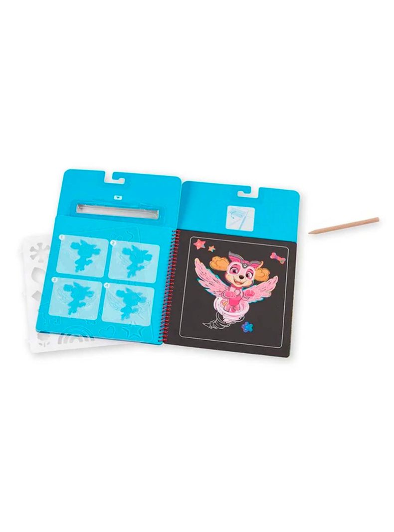 Paw Patrol Melissa & Doug Scratch Art Skye Caramba-0