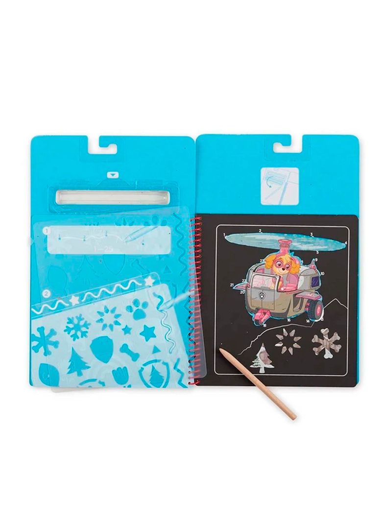 Paw Patrol Melissa & Doug Scratch Art Skye Caramba-2