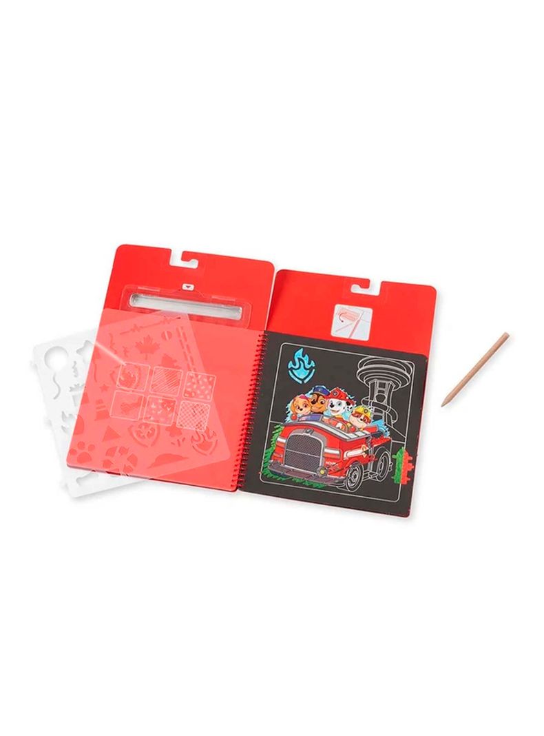 Paw Patrol Melissa & Doug Scratch Art Marshall Caramba-0