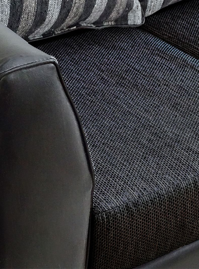 Juego Living Valentino 2 Cuerpos + Sillones Tela/PU-2
