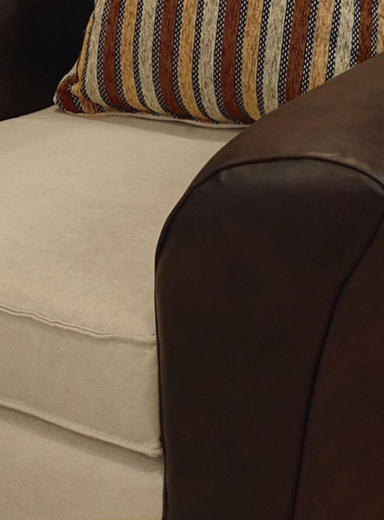 Juego Living Minesota 3 Cuerpos + Sillones Tela/PU-3