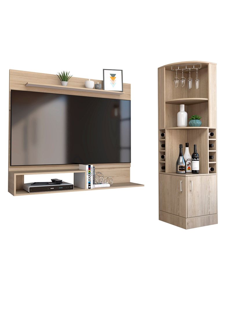 Bar Esquinero + Panel TV 55" Beijing-0