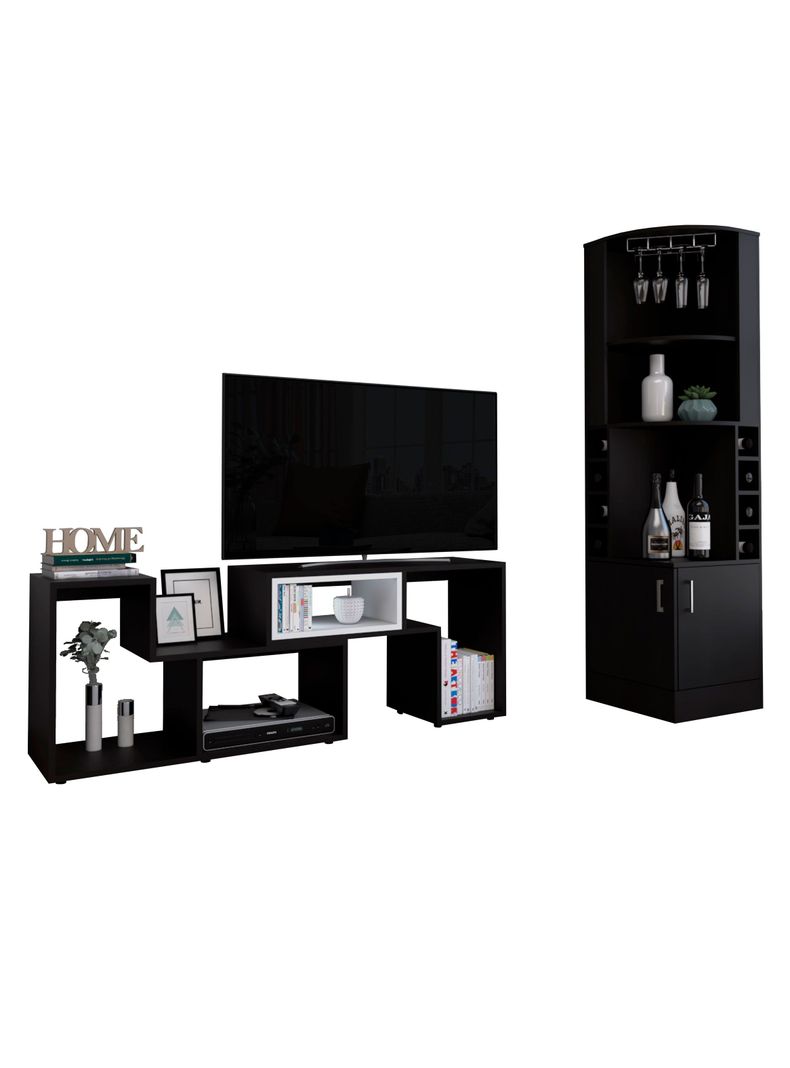 Bar Esquinero + Rack Extensible TV 40" Beijing-0
